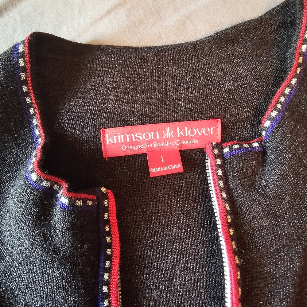 Krimson Klover Wool Cardigan Sweater